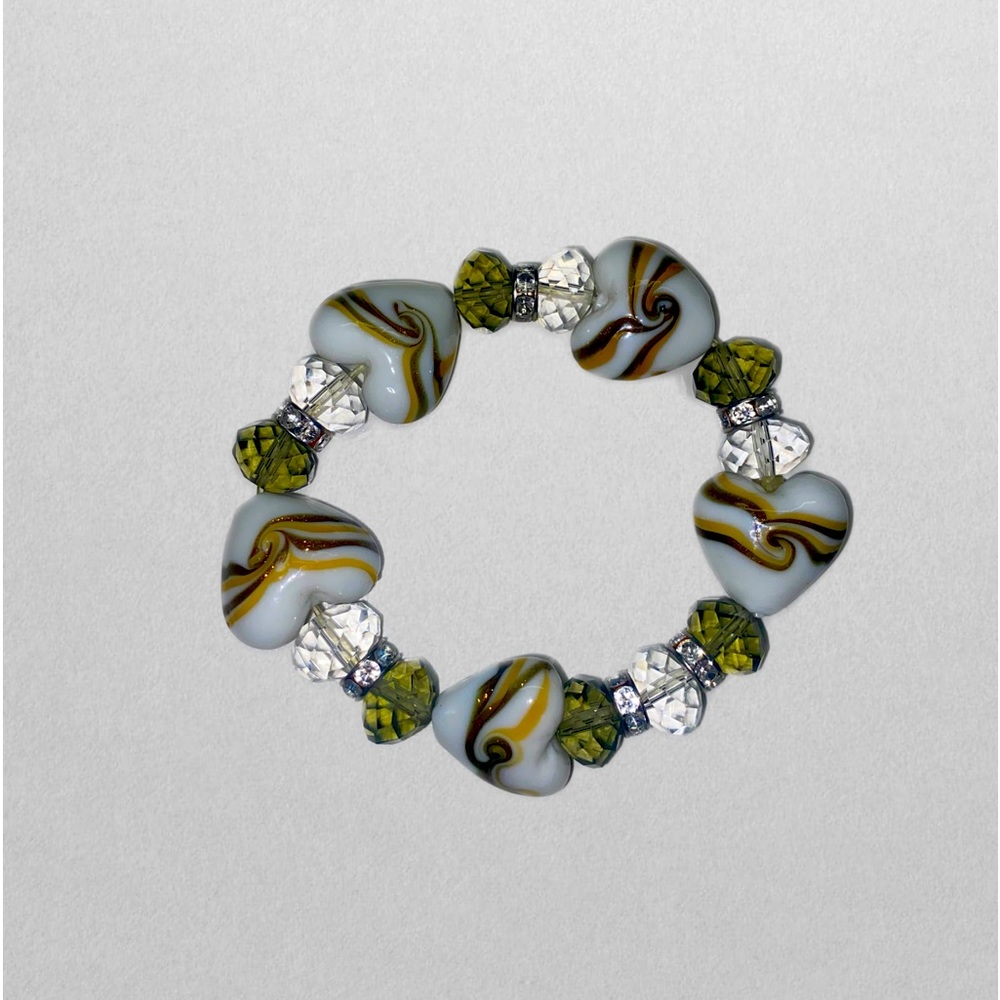 Marble Swirl Heart Bracelet